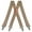 Beige, variant on Fashion Men Suspenders with Hook Heavy Duty 1.4 Inch Adjustable Elastic Straps X-Back Mens Suspenders