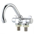 thumbnail image 5 of Foldable Rotating 2-Handle RV Kitchen Faucet - Deck/Wall Mounted Hot & Cold Water Mixer Tap for Motorhome & Travel Trailer_Perfect Gift, 5 of 5