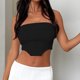 thumbnail image 4 of Blusa Mangas Largas Top mujer Sexy vaina pulóver textura rayada fiesta Clubwear Ygjytge Negro T L para Mujer, 4 of 5