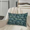 thumbnail image 5 of Sikiie Fish Style Print Plush Pillow Cover, Wrinkle-proof and Stain-resistant Pillow Protector without Pillow Core, Home Decoration-16"x24", 5 of 6