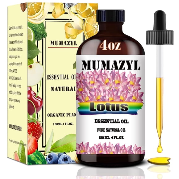 Aceite esencial MUMAZYL Lotus 120 ml para humidificador difusor