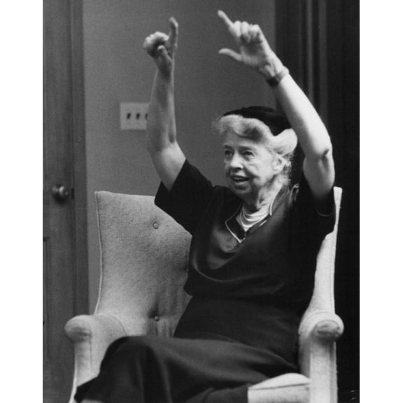 Eleanor Roosevelt At Cold Spring Institute For Gerontology. 1955. (Bsloc2013670) History (24 x 36)