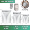 thumbnail image 5 of Resealable Mylar Bag For Food Storage - 50 Pack With Oxygen Absorber - Ideal For Grains And Nuts, 5 of 5