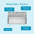thumbnail image 4 of Architectural Mailboxes Venice™ , Wall-Mounted Mailbox for Outside, Metal Stainless Steel Small Mail box with Lock and Key Drop Box, 4 of 8