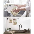 thumbnail image 5 of Happy Easter Kitchen Dish Towels for Drying Dishes Set of 2, Bunny Eggs Spring Flowers Butterfly Wooden Grain Waffle Weave Microfiber Hand Tea Bathroom Towels Quick Dry & Absorbent Towel 15.7x23.6, 5 of 7