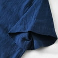 thumbnail image 5 of Men's Summer Linen Short Sleeve Half Button Shirt Comfortable, Stylish Design, Versatile for Outings, 5 of 7