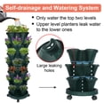 thumbnail image 6 of Gamexcel 7-Tier Green Stackable Vertical Garden Planter with Wheels and Tools (2 Count), 6 of 6