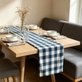 thumbnail image 6 of Checkered Cotton Linen Table Runner Farmhouse Style Dining Table Decor for Indoor Outdoor Use, 6 of 6