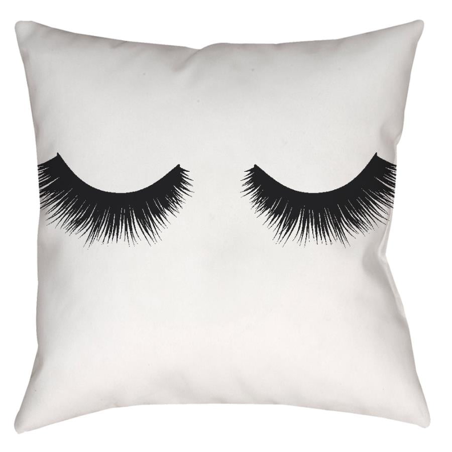 eyelash decorative pillow