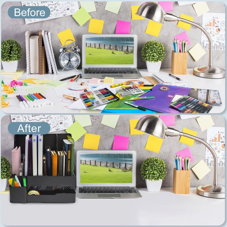 AGCAN 2-Pack 4-Tier Desk Organizer with File Holder photo 2