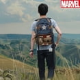 thumbnail image 3 of Marvel Captain America Avengers-Inspired Stylish Backpack - Durable Polyester, Multi-Functional Travel & Daily Commute Bag For Men, 3 of 5