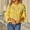 Yellow, variant on Sweaters for Women Trendy Women's Autumn and Winter New Solid Color Round Neck Knitted Sweater Loose Sweater