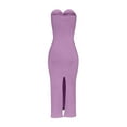 thumbnail image 2 of Antinious Ladies Summer Dress,Formal Party Dresses for Women,Maxi Dresses for Women Slim Solid Sleeveless Round Neck Evening Dresses,Purple,XL, 2 of 4