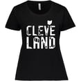 thumbnail image 3 of Inktastic Cleveland, Ohio Distressed Font Women's Plus Size T-Shirt, 3 of 5