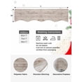 thumbnail image 5 of Vintage Farmhouse Fireplace Mantel Scarf, Country Retro Beige Wooden Grain Mantel Cover Table Runner, Fireplace Top Dresser Scarves for Party Holiday Living Room Home Decoration 70x17 Inch, 5 of 9