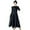 Navy, variant on Sleeveless Plaid Belted Dress for Women Fall Winter Elegant Midi Overall Pinafore Apron Dress Green S
