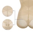 thumbnail image 4 of Unique Bargains Women Shapewear Tummy Control Full Bust Body Shaper Butt Lifter Thigh Slimmer Mesh Belt Beige Size L, 4 of 6