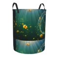 thumbnail image 2 of Daiia jelly Fish Laundry Hamper With Handles Large Storage Basket/Toy Organizer/Dirty Clothes Collapsible Waterproof For College Dorms, Bedroom,Bathroom, 2 of 8