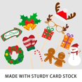 thumbnail image 4 of 20 Pcs Christmas Party Photo Booth With Stick Props Kit For Adults, 4 of 5