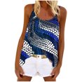 thumbnail image 2 of Puntoco Blusas de cuello cuadrado, blusas casuales de moda para mujer, camisetas holgadas estampadas, camisolas de cuello redondo, 2 of 4