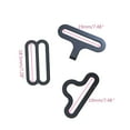 thumbnail image 3 of 50 Pcs Adjustable Tie Clip Closures Bow Tie Cravat Clips Fasteners Metal Bow Tie Hardware for Necktie Strap Luggage, 3 of 8