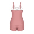 thumbnail image 3 of qucoqpe Summer Tankini Swimsuits for Women Fashion Solid Color Adjustable Strap Two-Piece Modest Bathing Suits Beach Vacation Swimwear with Boyshorts, 3 of 9
