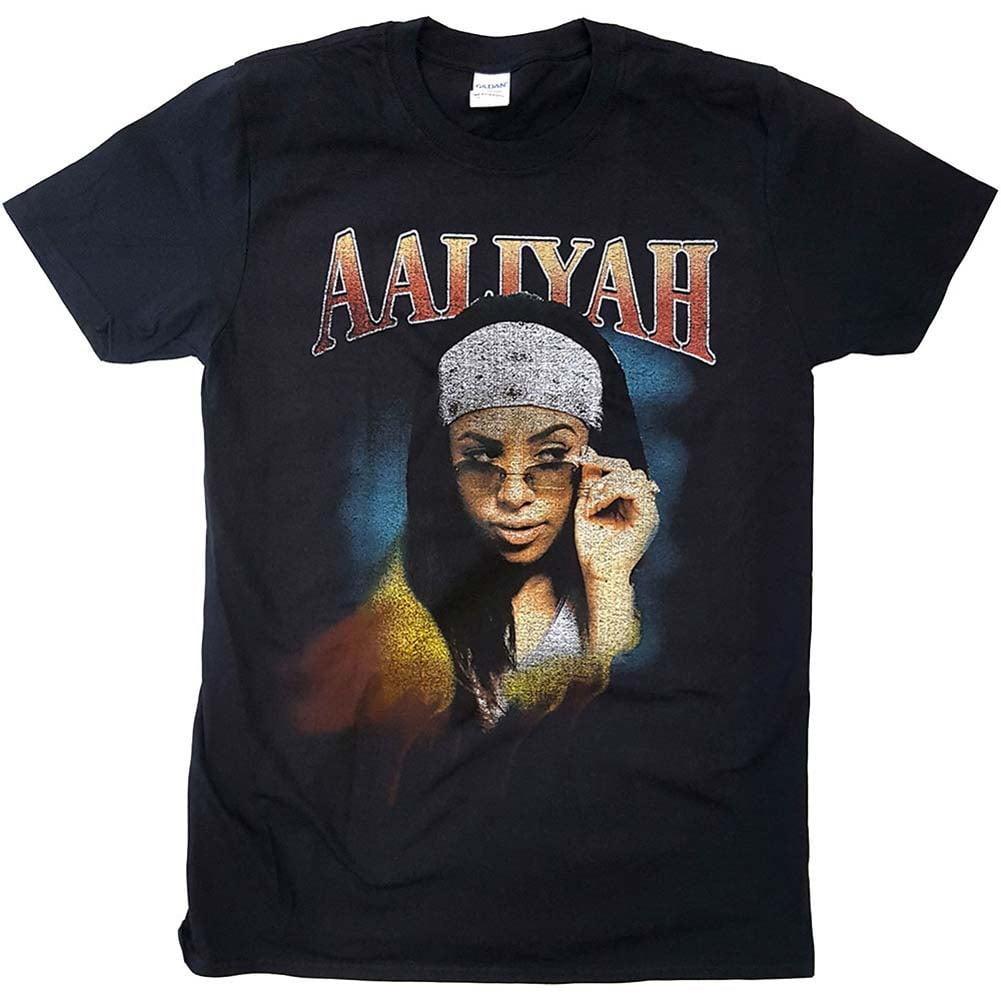 black aaliyah graphic tee
