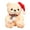 White, variant on Lunxisen 2 Pcs Christmas Plush Animal Toys, Custom Christmas Teddy Bear,Santa Hat, Soft Plushie, Christmas Gifts For Kids(10in)