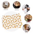 thumbnail image 6 of Rocae Cartoon Squirrel Printed Heat Resistant Place Mats,Classic Hemstitch Cloth Fabric Placemats Imitation Linen Place Mat Table Mats 18x12 inch, 6 of 9