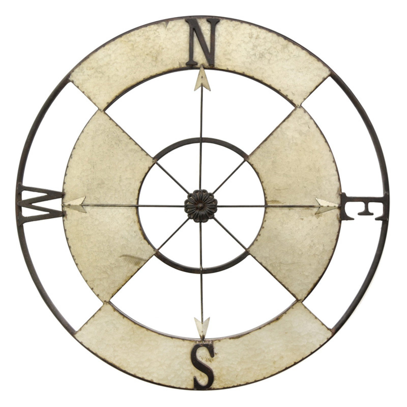 Three Hands 36 in. Compass Rose Wall Accent