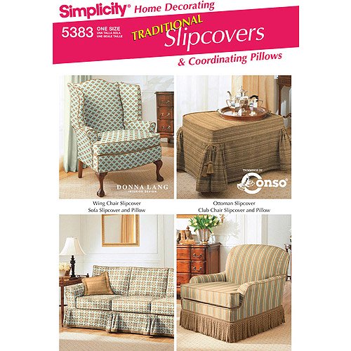 Simplicity Slipcovers Pattern, 1 Each