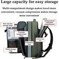 thumbnail image 4 of Ekon Vacuum Backpack, Ekon One Vacuum Back Pack Travel,Airseal Pro Backpack, Large Capacity Travel Back Pack(Blue + Vacuum Pump), 4 of 9