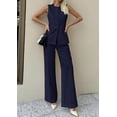 thumbnail image 7 of PRETTYGARDEN Women's 2 Piece Sets Summer Work Clothes Sleeveless Blazer Vest Pants Suits Spring Business Casual Outfits, 7 of 7