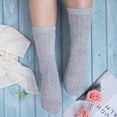 thumbnail image 6 of Loritta 5 Pairs Warm Wool Socks for Women, Thick Knit Thermal Crew Winter Warm Socks, 6 of 8
