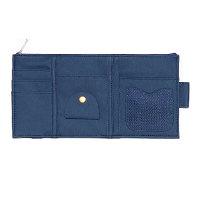 CAROOTU Car Sunblinds Organizer Interior Accessories Storage Bag with Zipper Multifunction