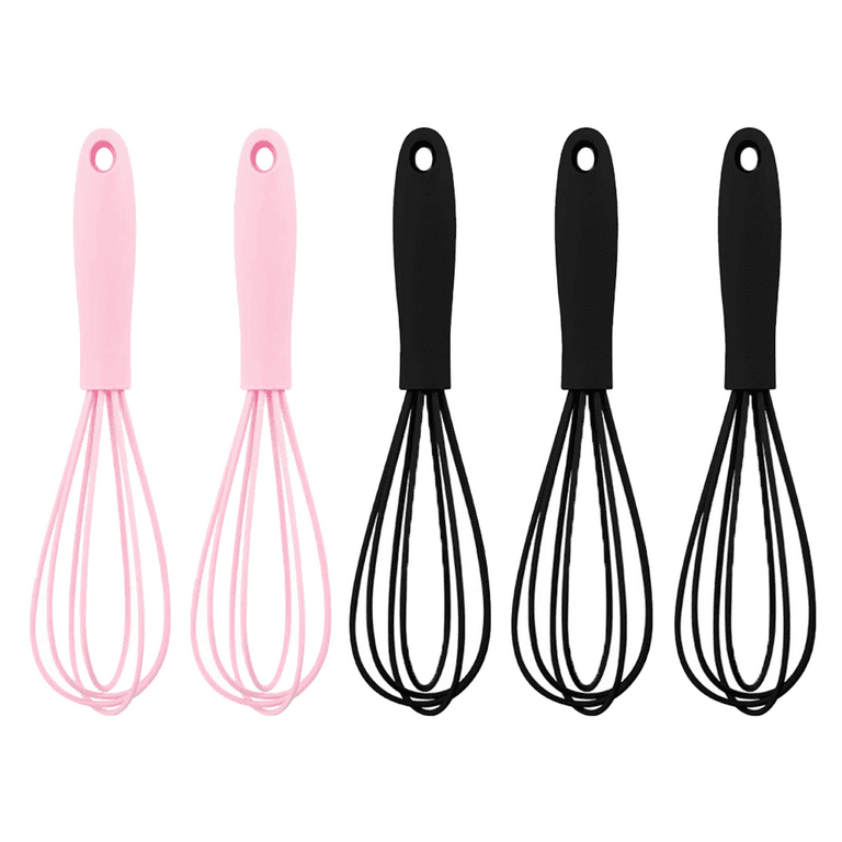 Silicone Whisk Set of 3 - Silicone Whisks for Cooking Non-Scratch -  Silicone Whisk Set - Hand Whisk - Wisk - Metal Whisk - Small Whisk - Mini  Whisk 