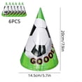 thumbnail image 3 of HuiXinOu 6 Pack Soccer Party Hats Football Theme Cone Hats Birthday Celebration Sports Event Party Favors Decorations Supplies for Kids Adults, 3 of 6