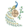 thumbnail image 5 of Miumaeov 29.53'' Modern Luxury Peacock Wall Clock 3D Metal Mute Digital Wall Clock with Battery for Living Room Decor, 5 of 21