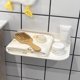 thumbnail image 4 of Juego de 2 estantes de pared sin taladrar, estantes de baño que se expanden fácilmente para dormitorio, sala de juegos, baño, sala de estar, oficina (30 x 20 cm, L), 4 of 5