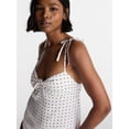 thumbnail image 4 of No Boundaries Knot Front Slip Mini Dress, Women’s XXS-XXL, 4 of 5