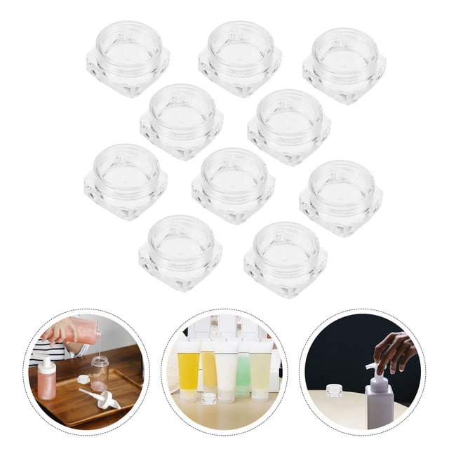 FENGGUIQU 10Ud Recipientes Para Cremas De Cuidado Facial De Viaje Prácticos Y Duraderos