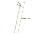 thumbnail image 4 of BCMMKLPP Home Decor Sandwich & Cocktail Drinks Skewer Toothpicks Bamboo Wood Flower Knot Picks Skewers Perfect for Cocktails and Appetizers 1 Packs of 100 Each, 4 of 9
