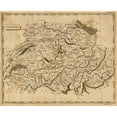 thumbnail image 2 of Arrowsmith, Aaron 24x20 Black Modern Framed Museum Art Print Titled - Switzerland, 1812, 2 of 4