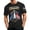 Black A, variant on KLHDSF Men's Casual Crew Neck Lightweight Breathable Short Sleeve T-Shirt with Printed Letter Graphic USA 250 Years 1776-2026 Design Gray M S