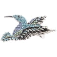 thumbnail image 5 of Broche de colibrí con diamantes de imitación, broche brillante para mujer, broche de pájaro decorativo de moda, 5 of 5