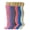 Pink-Lilac-Gray-Neon Pink-Turquoise-Ecru, variant on 6 Pairs Colorful Heavy Slouch Knee Socks for Women Shoe Size 5-10 - (Pink-Lilac-Gray-Neon Pink-Turquoise-Ecru)