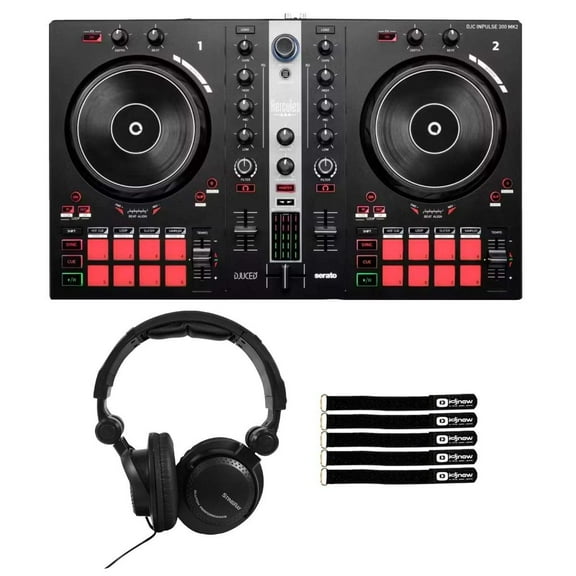 Hercules DJControl Inpulse 300 MK2 DJ Controller with Headphones Package