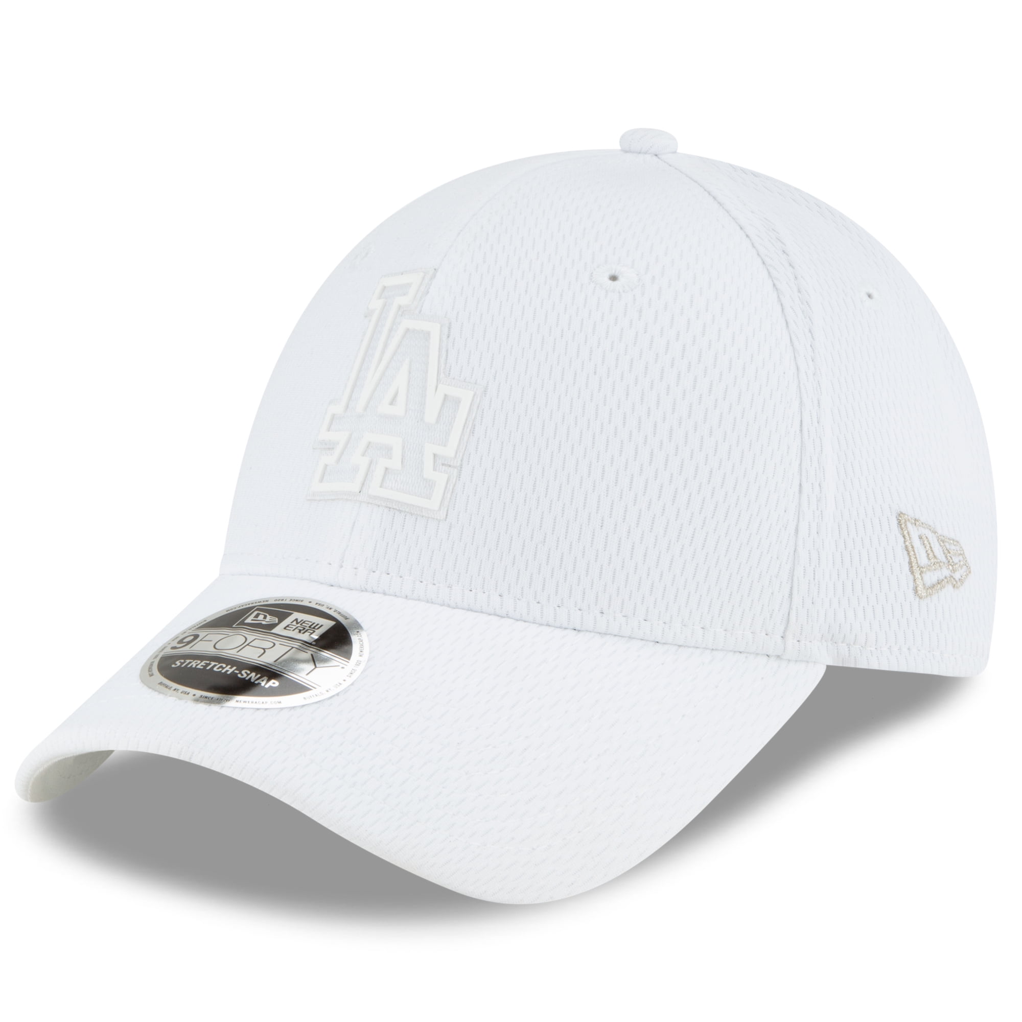 all white dodgers hat