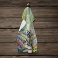 thumbnail image 4 of Border Terrier Spring Path Kitchen Towel, 4 of 5