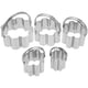 thumbnail image 1 of 5 moldes decorativos para galletas de acero inoxidable, cortador de galletas, molde para hacer mousse, herramienta para hornear, 1 of 6